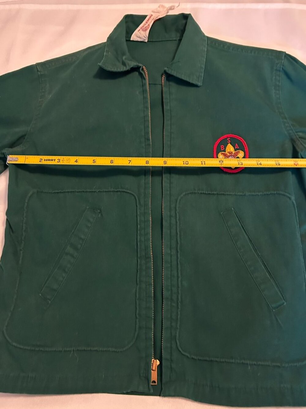 Vintage Boy Scouts of America official Green jacket coat 1960’s with BSA patch - Picture 7 of 12